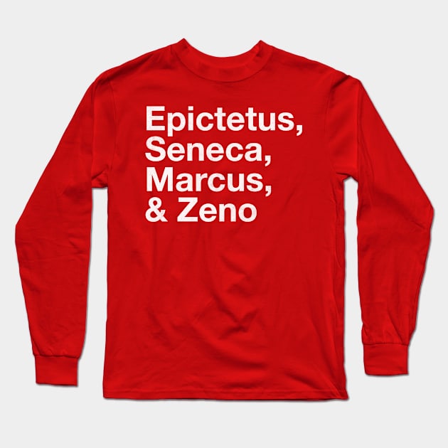 Famous Stoics Long Sleeve T-Shirt by mike11209